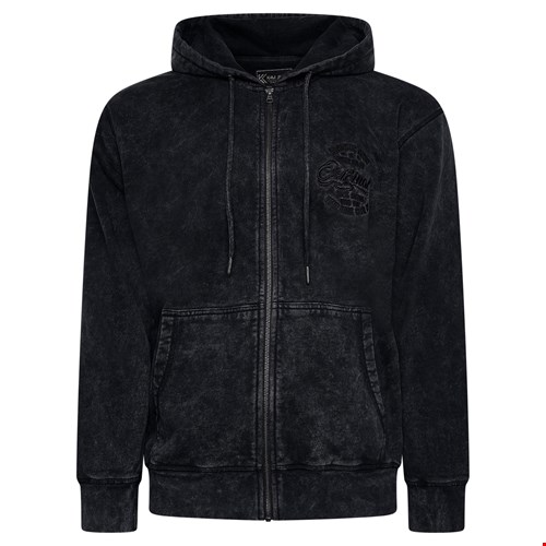 KAM Embossed Zip Thru Hoody